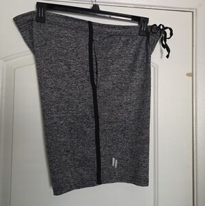Men's Gray Black Space Dye Athletic Shorts Bollinger